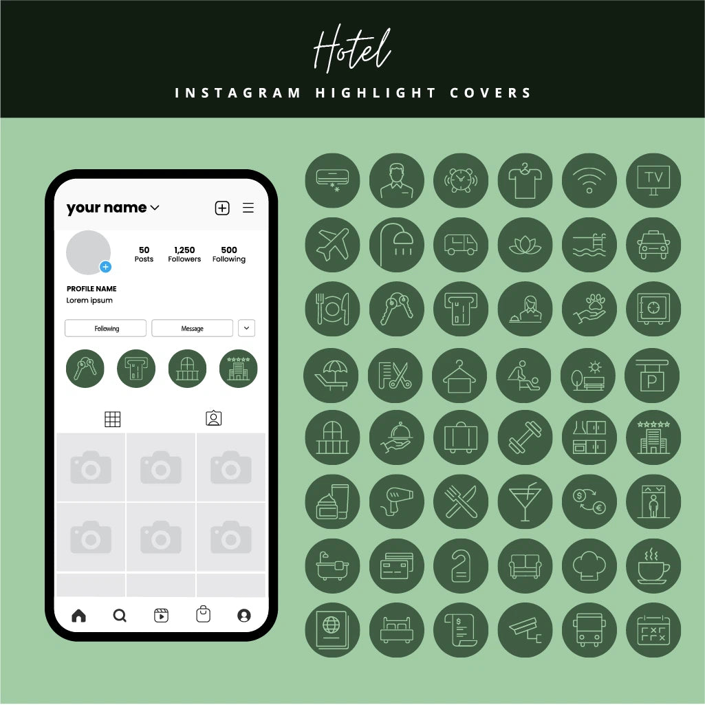 Hotel & Hospitality Instagram Highlight Covers