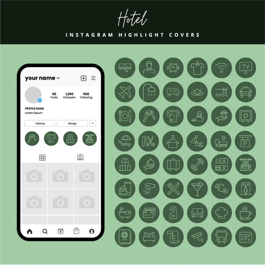 Hotel & Hospitality Instagram Highlight Covers