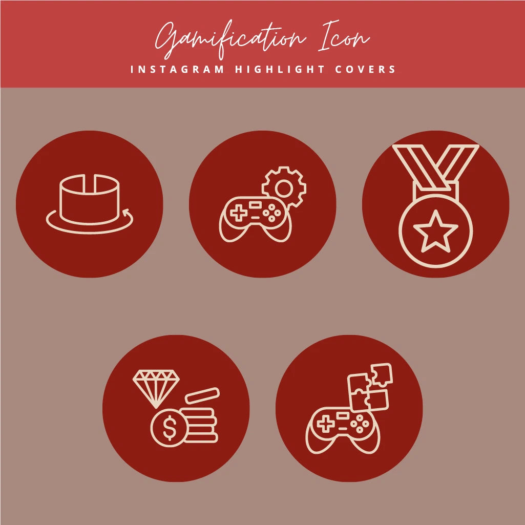 Instagram Gamification Highlight Cover Icons

