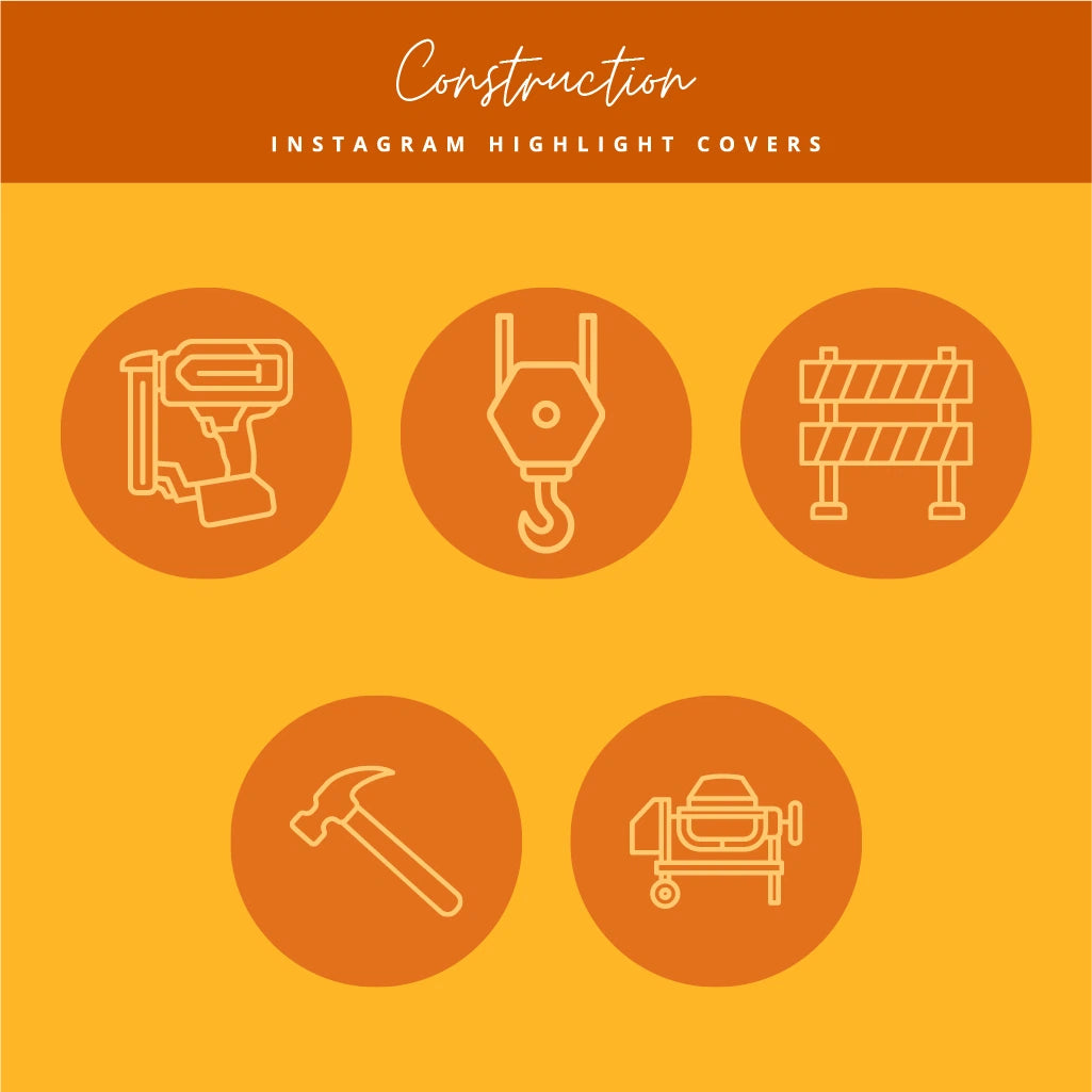Instagram Highlights Covers for Builders & Contractors

