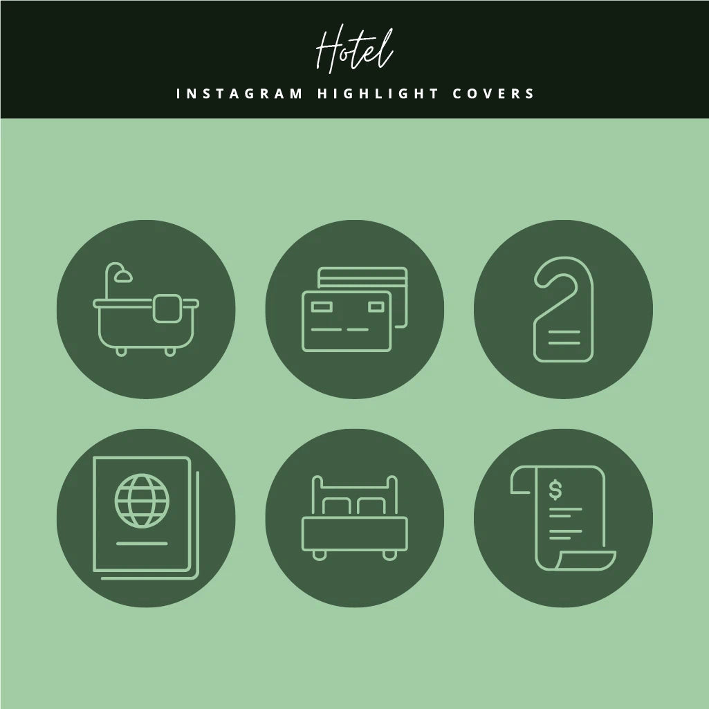 Luxury Hotel Instagram Highlight Covers
