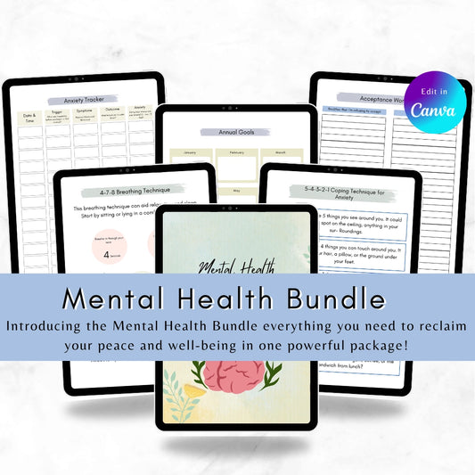 Mental Health Journal Canva Template