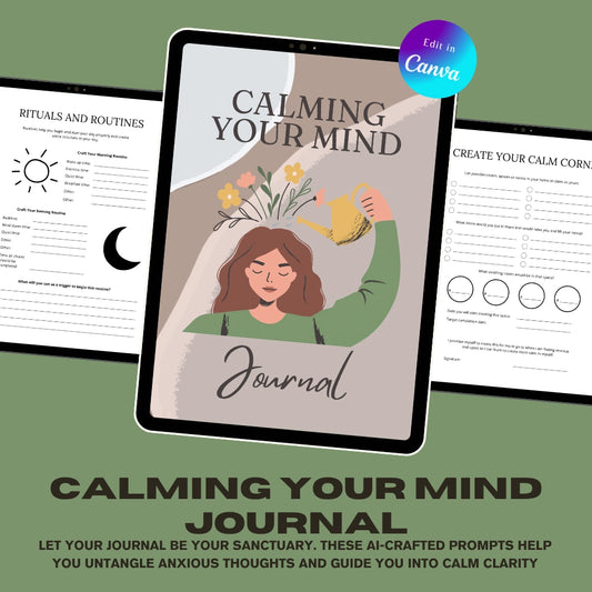 Mindful Daily Journal Canva Template
