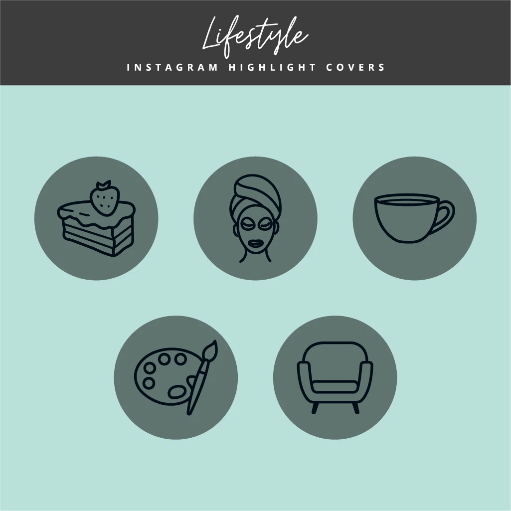 Modern Lifestyle Instagram Highlight Icons