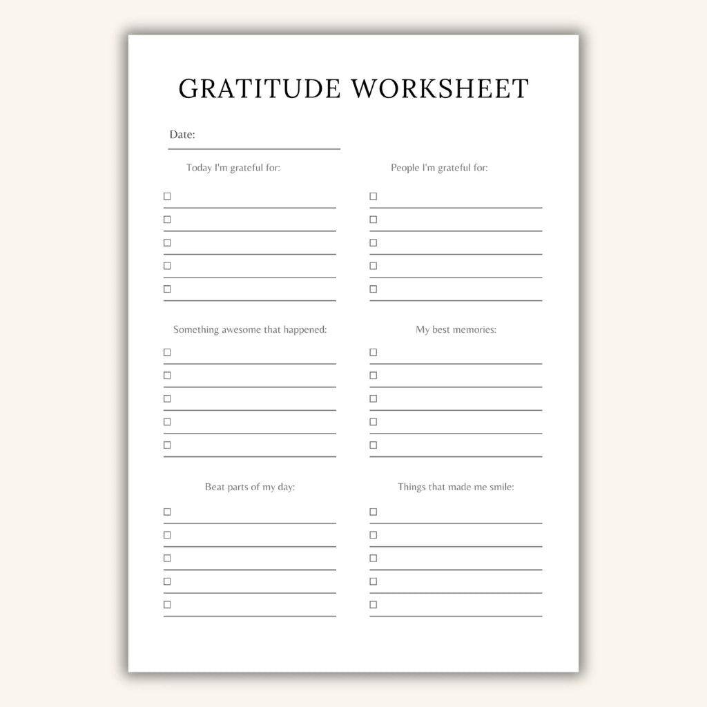Morning and Evening Mindset Tracker