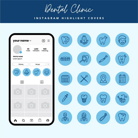 Orthodontic & Pediatric Dental Instagram Highlight Covers