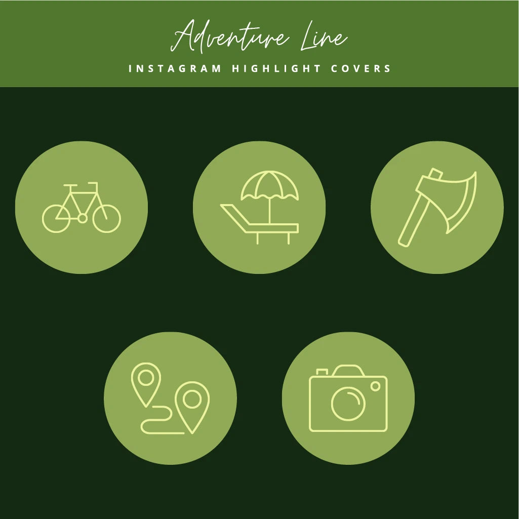 Outdoor Adventure Instagram Highlight Icons

