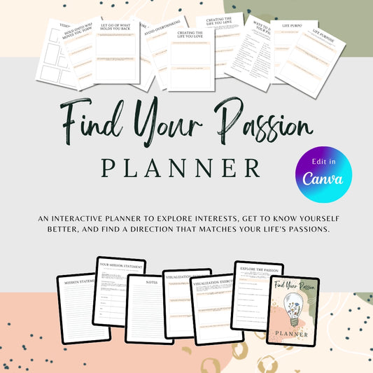 Passion Planner Canva Template