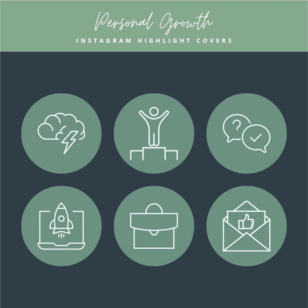 Personal Development Instagram Highlight Covers