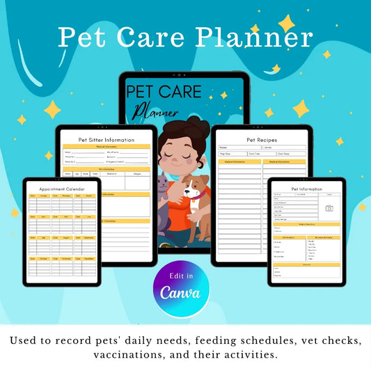 Pet Care Journal Template