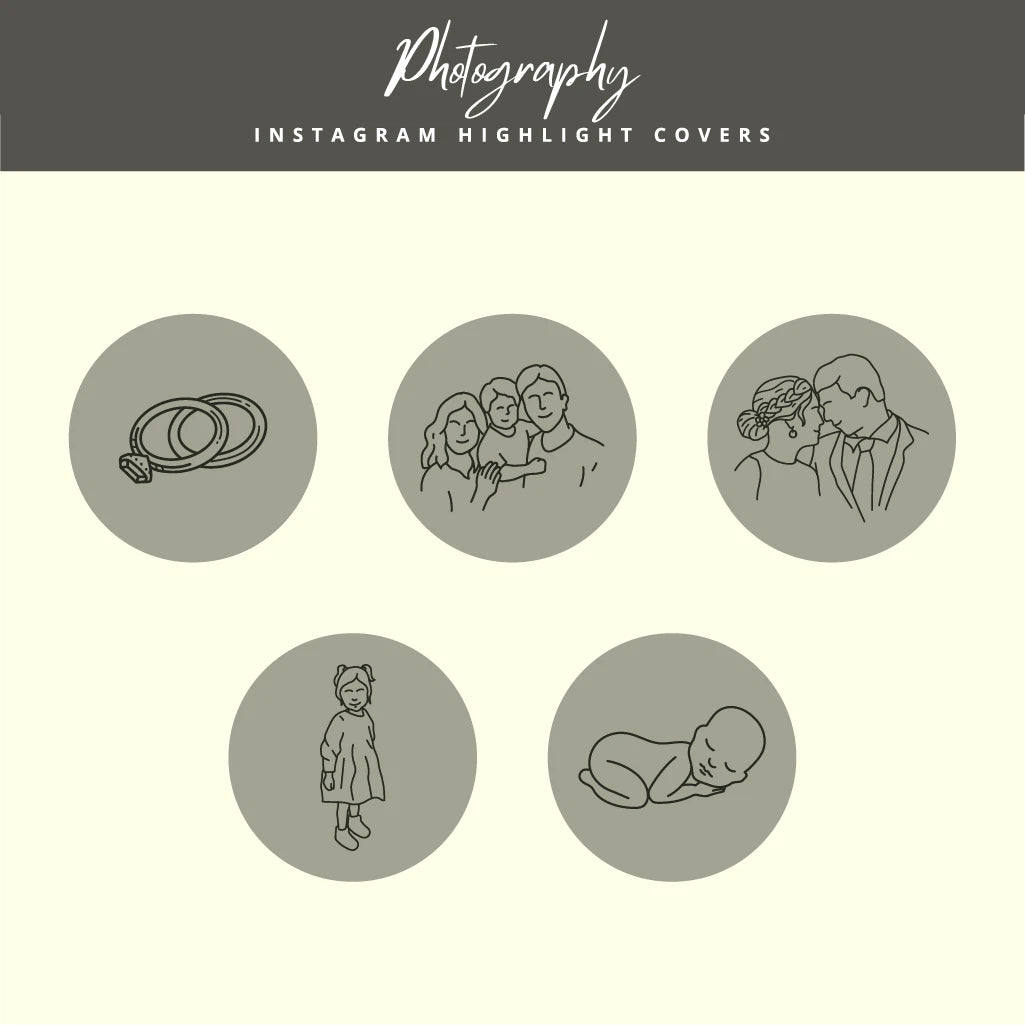 Photography Instagram Highlight Templates