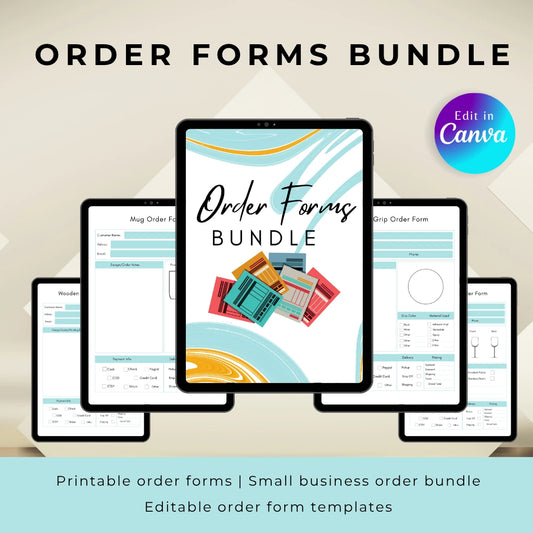 Printable Custom Product Order Forms

