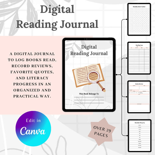 Printable & Digital Reading Challenge Journal