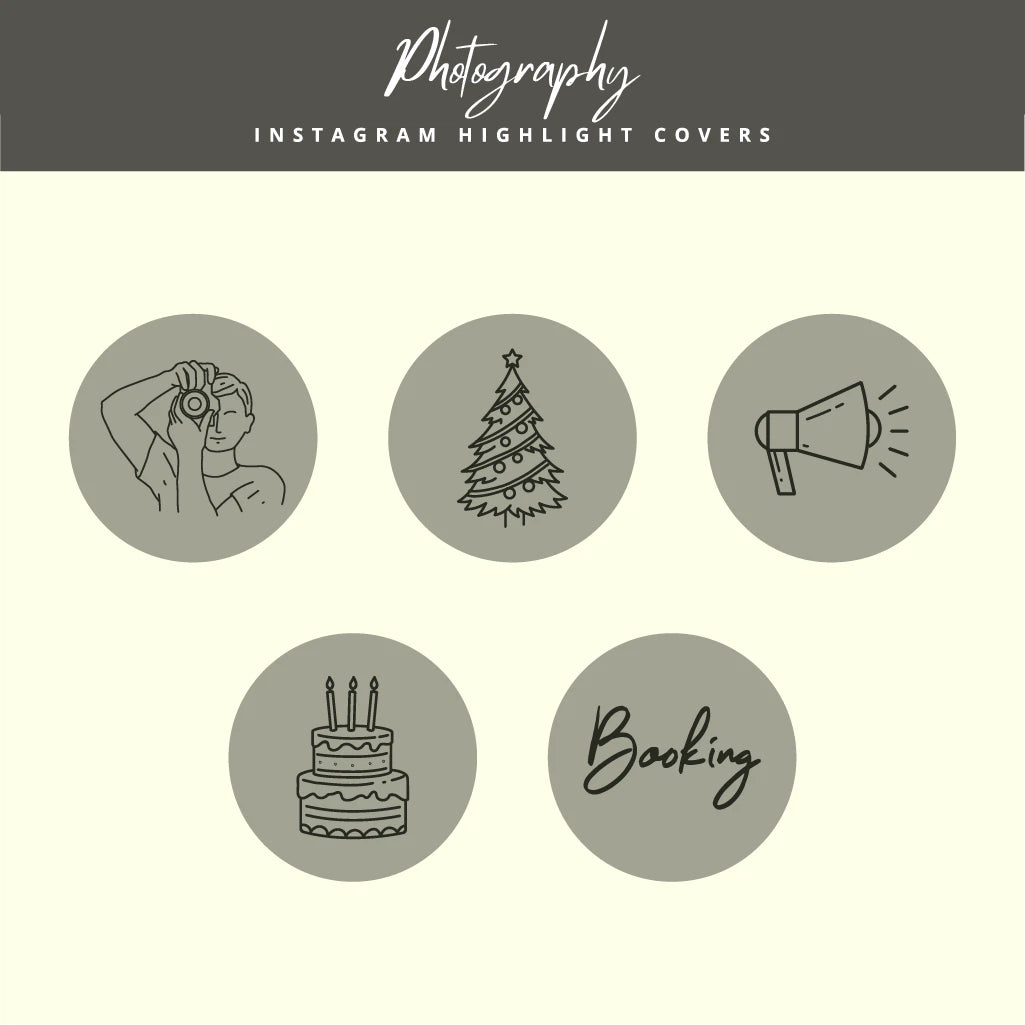 Professional Instagram Highlight Templates for Photographers

