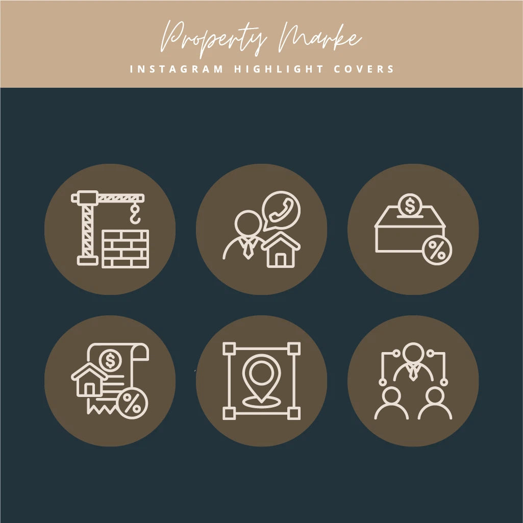 Property Market Instagram Highlight Covers