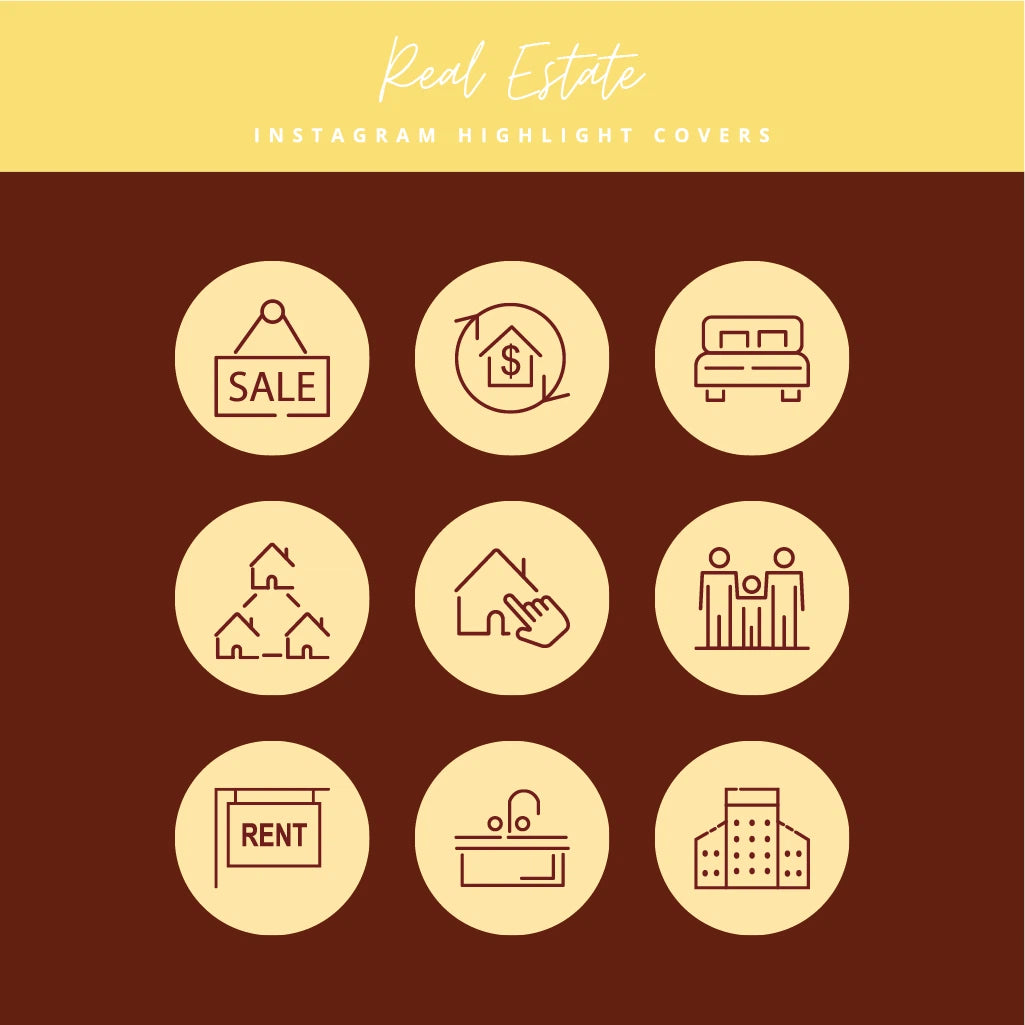 Real Estate Agent Instagram Highlight Story Covers