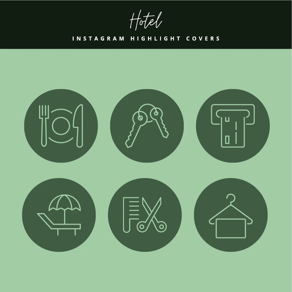 Resort & Hotel Instagram Highlight Covers