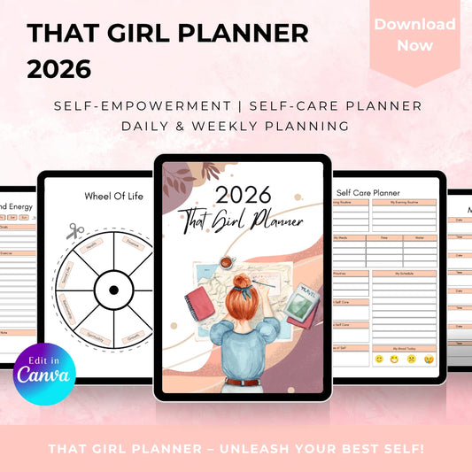 Self-Empowerment Girl Planner 2026