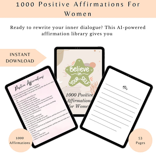 Self-Love Affirmation Journal for Women