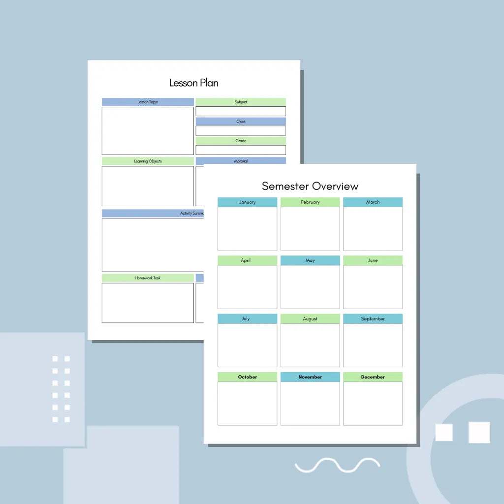 Semester Planner Template