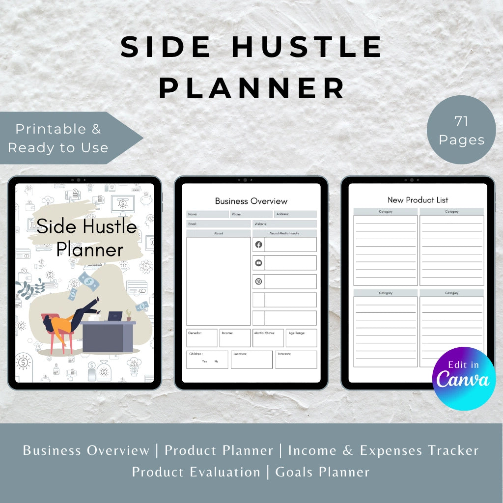 Side Hustle Business Planner

