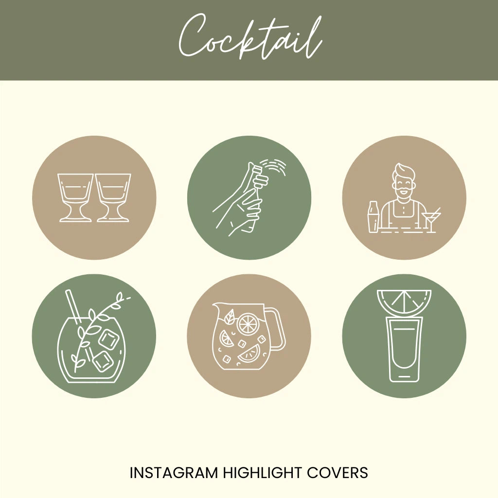 Signature Drinks Highlight Templates

