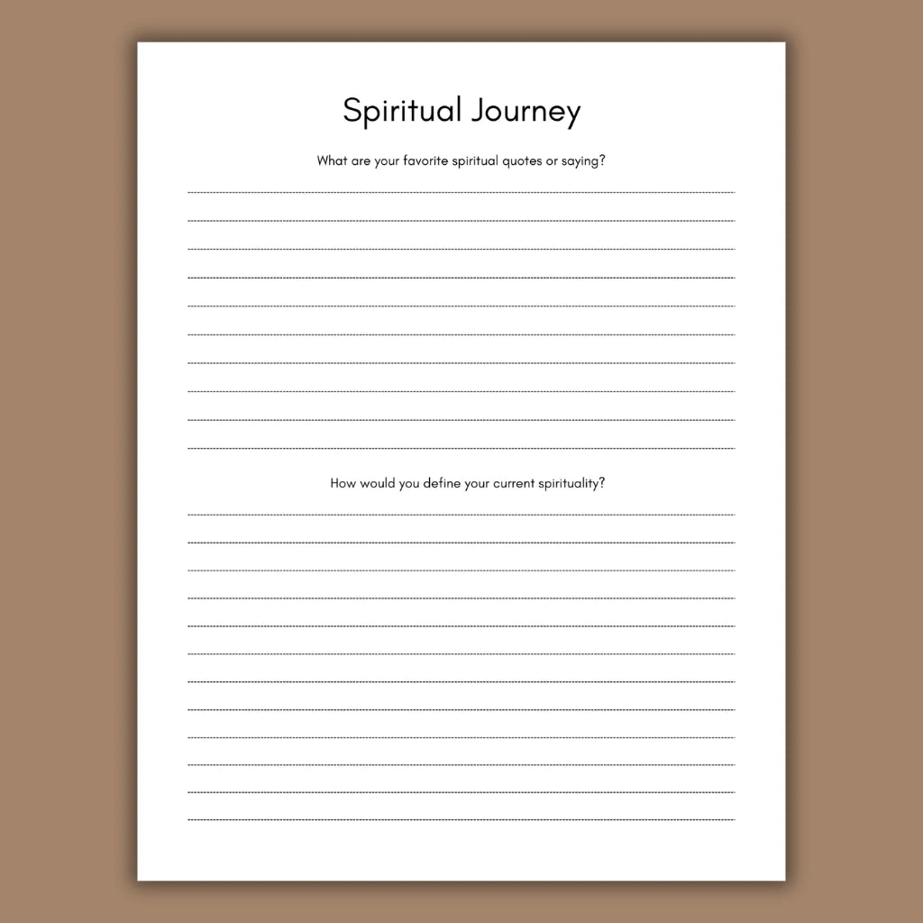 Spiritual Journey Digital Notebook