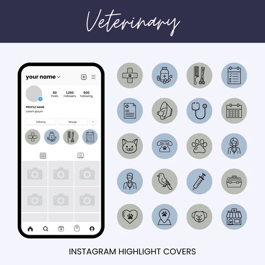 Veterinary Instagram Highlight Covers