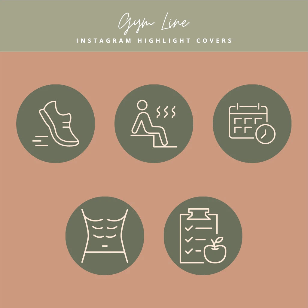 Wellness & Lifestyle Highlight Covers for Instagram Stories

