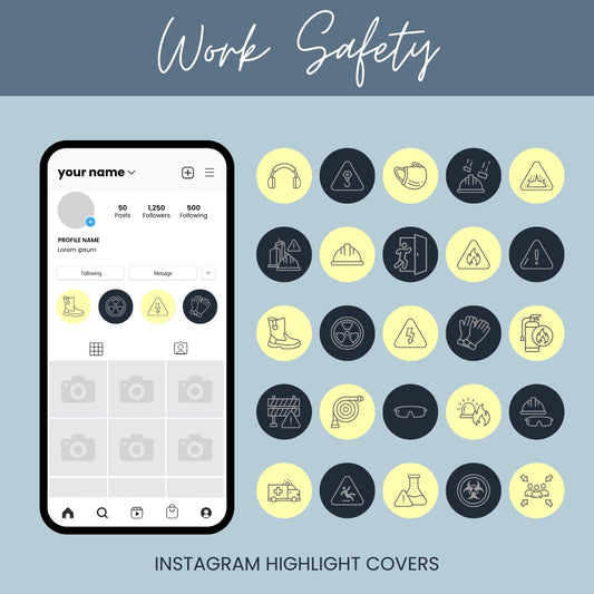 Work Safety Instagram Highlight Covers
