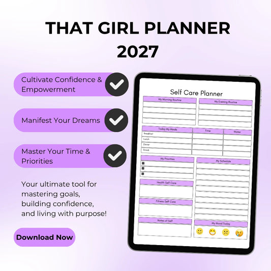 That Girl 2027 Self-Care & Empowerment Planner for Goal Setting & Balance